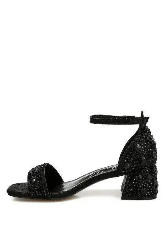 Sandales scintillantes Nocturnal ornées de strass