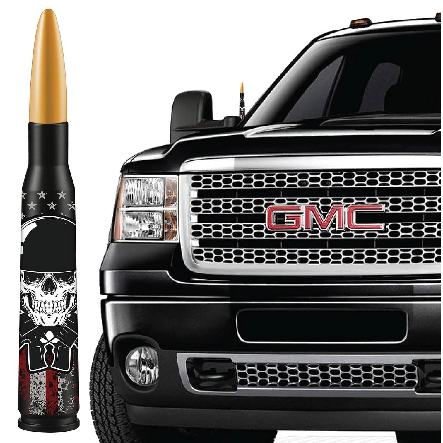 Antenne de remplacement EcoAuto Badass compatible avec tous les camions Chevy et GMC