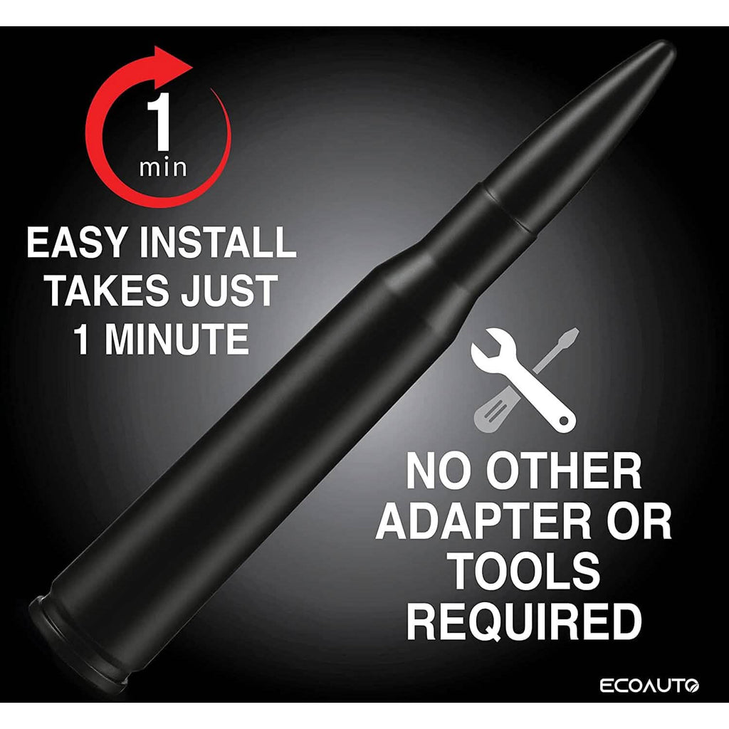 Antenne de remplacement EcoAuto Badass compatible avec tous les camions Chevy et GMC