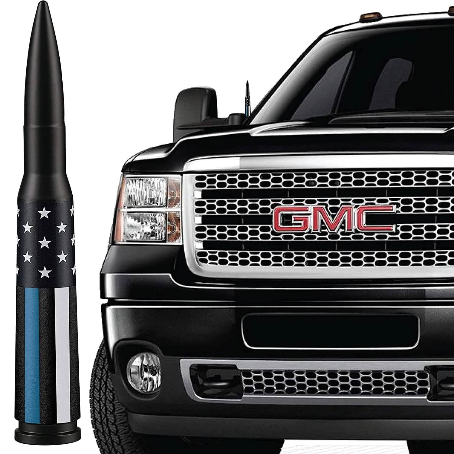 Antenne de remplacement EcoAuto Badass compatible avec tous les camions Chevy et GMC