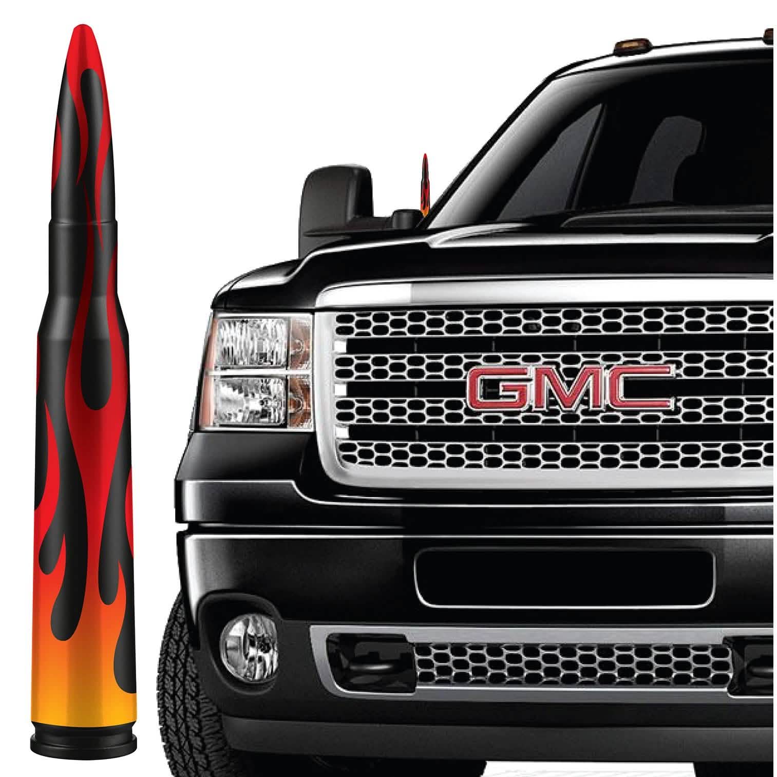 Antenne de remplacement EcoAuto Badass compatible avec tous les camions Chevy et GMC