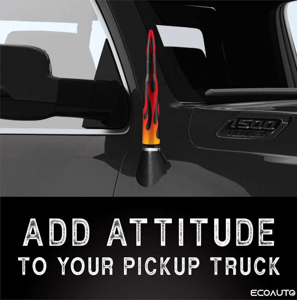 Antenne de remplacement EcoAuto Badass compatible avec tous les camions Chevy et GMC