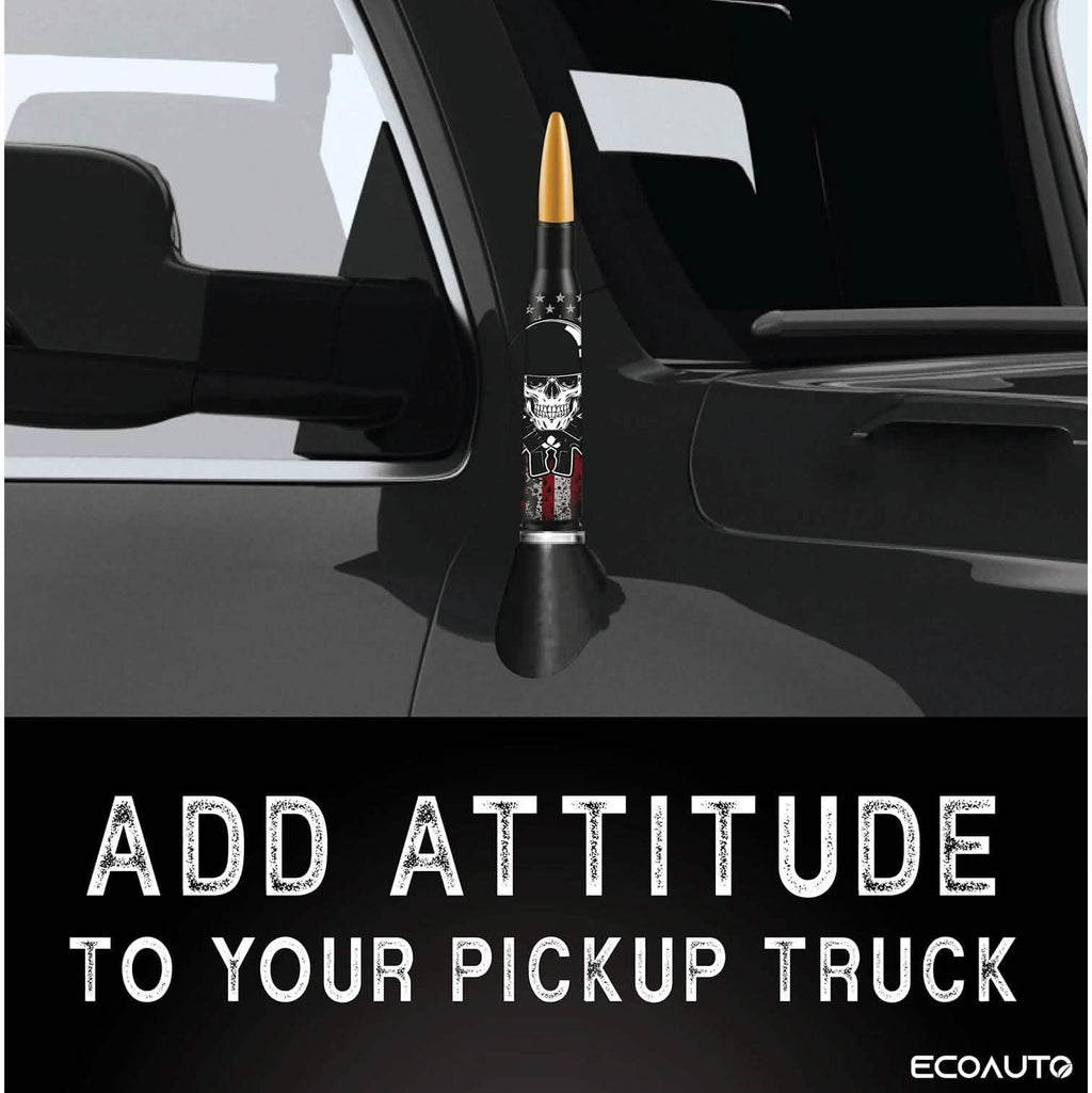 Antenne de remplacement EcoAuto Badass compatible avec tous les camions Chevy et GMC