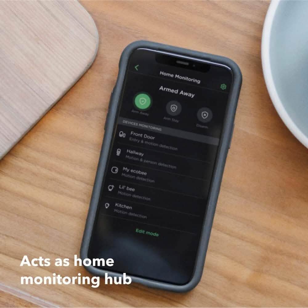 Thermostat intelligent ecobee optimisé - Thermostat Wi-Fi programmable - Fonctionne avec Siri, Alexa, Google Assistant - Certifié Energy Star - Maison intelligente (Reconditionné)
