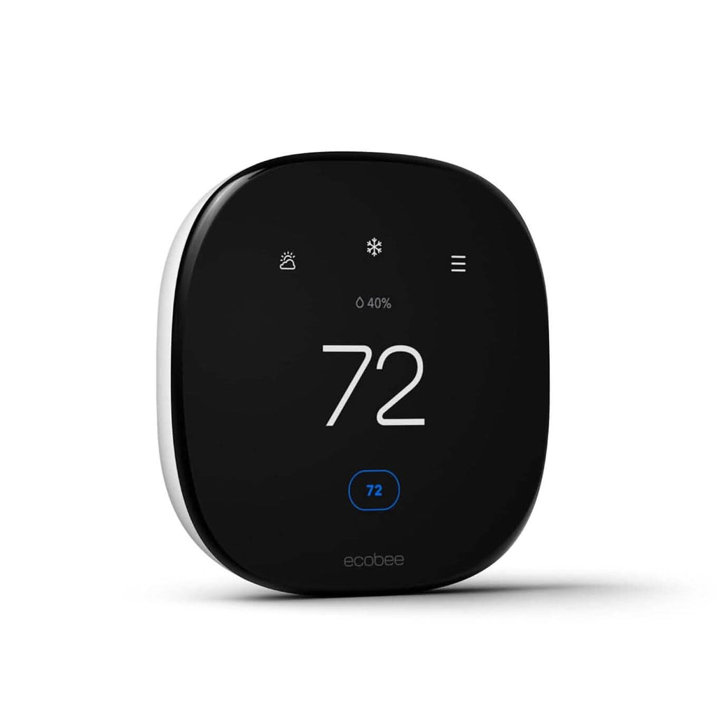 Thermostat intelligent ecobee optimisé - Thermostat Wi-Fi programmable - Fonctionne avec Siri, Alexa, Google Assistant - Certifié Energy Star - Maison intelligente (Reconditionné)