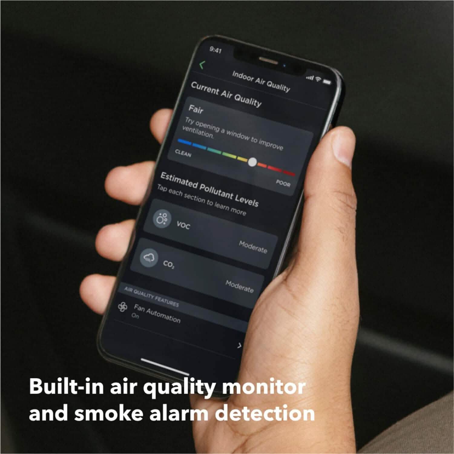 Thermostat intelligent Premium ecobee neuf avec capteur intelligent et moniteur de qualité de l'air (Reconditionné)