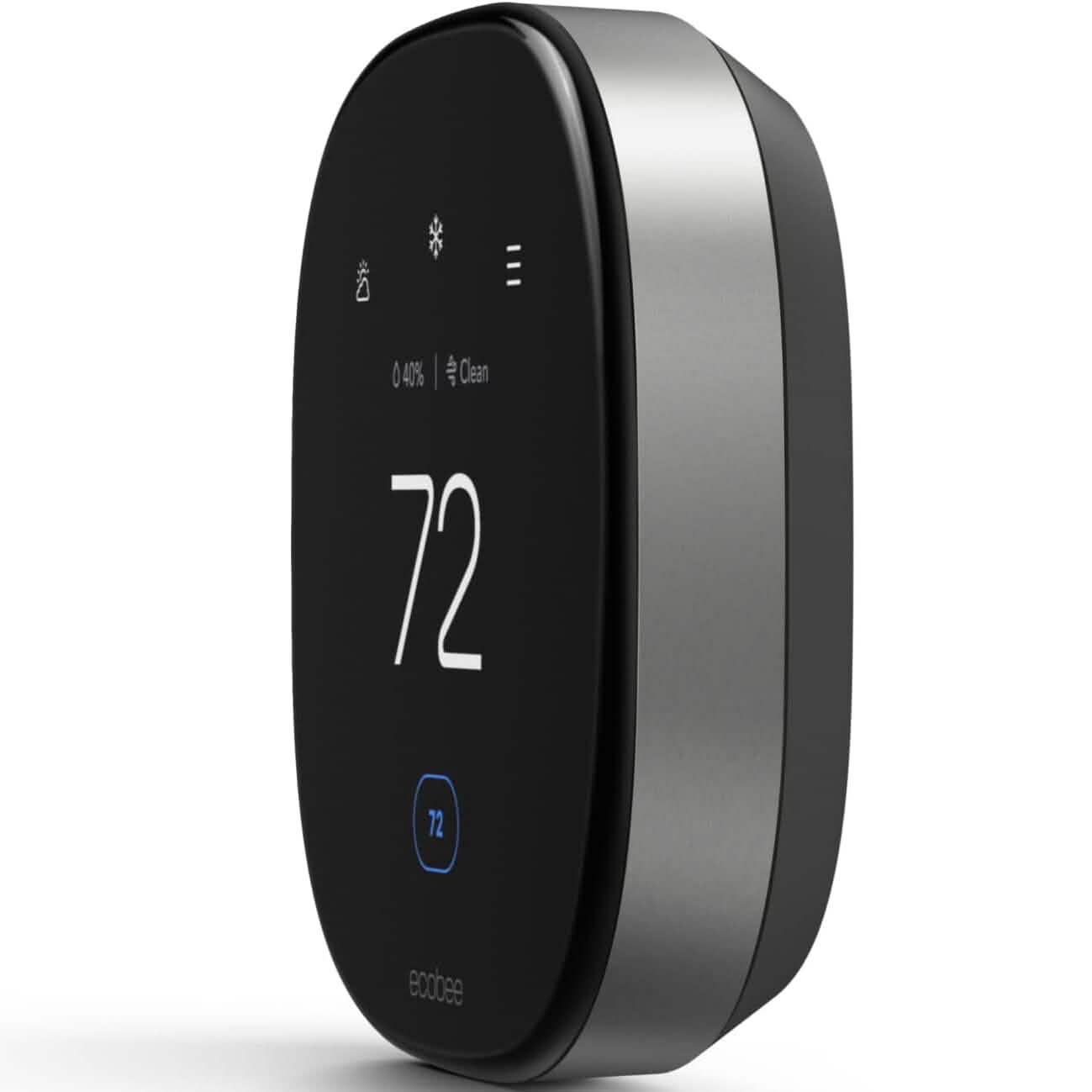 Thermostat intelligent Premium ecobee neuf avec capteur intelligent et moniteur de qualité de l'air (Reconditionné)