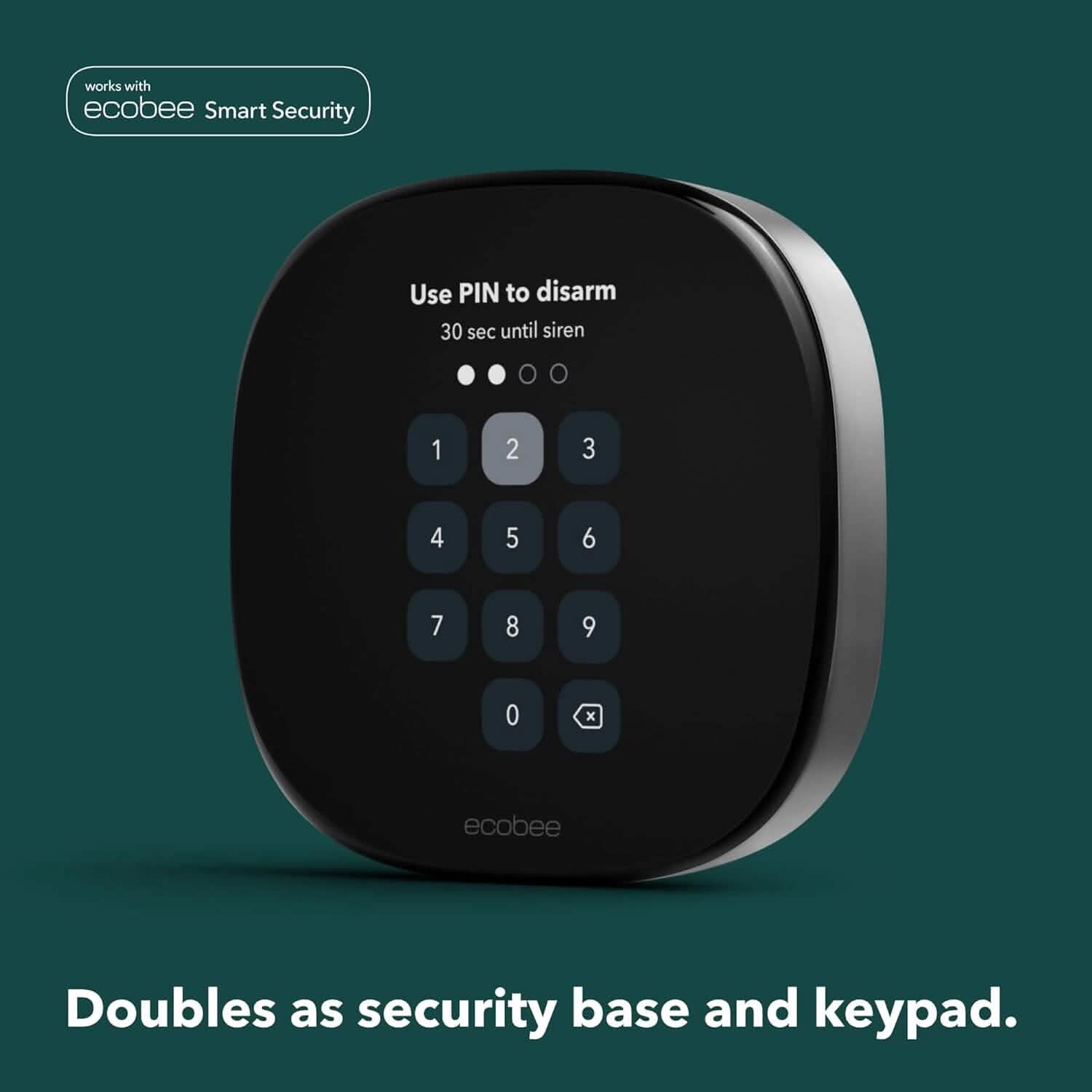 Thermostat intelligent Premium ecobee neuf avec capteur intelligent et moniteur de qualité de l'air (Reconditionné)