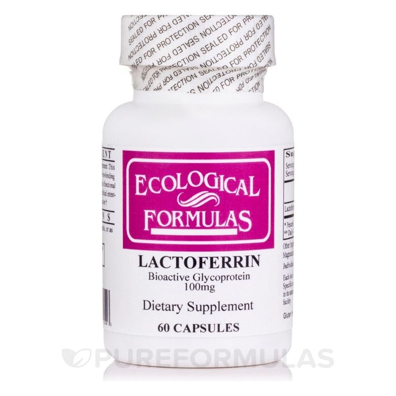Ecological Formulas Lactoferrine 100 mg 60 Gélules