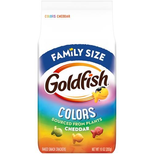 Biscuits salés au cheddar Goldfish Colors, format familial, sac de 283 g