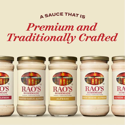 Raos Homemade Alfredo Sauce 15 Oz, Creamy Pasta Sauce, Premium Quality Blend Of Parmesan & Romano Cheese, Cream And Butter