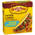 Coquilles à tacos géantes Old El Paso Super Stuffer, préparation de repas, 10 unités, 187 g