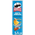Pringles Chips de pommes de terre croustillantes, collations du midi, collations à emporter, sel et vinaigre, boîte de 156 g (1 boîte)