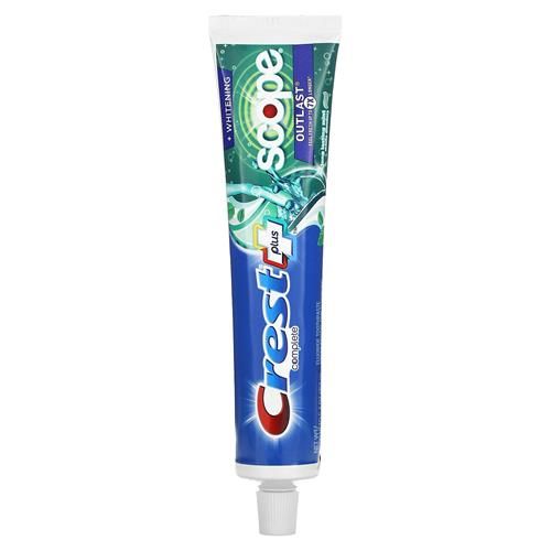 Dentifrice blanchissant complet Crest + Scope Outlast, menthe, 153 g