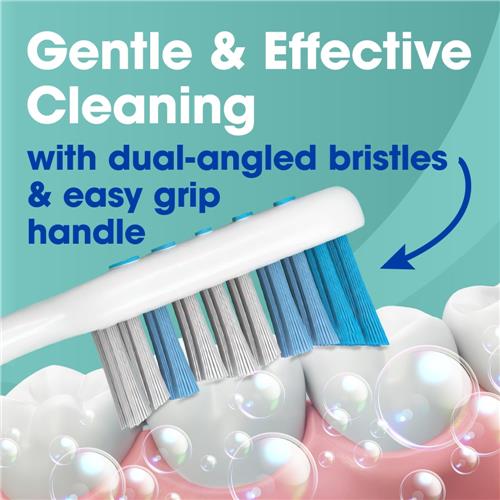 Brosses à Dents Double Angle Kroger Gem Grip à Poils Souples Paquet Économique de 4