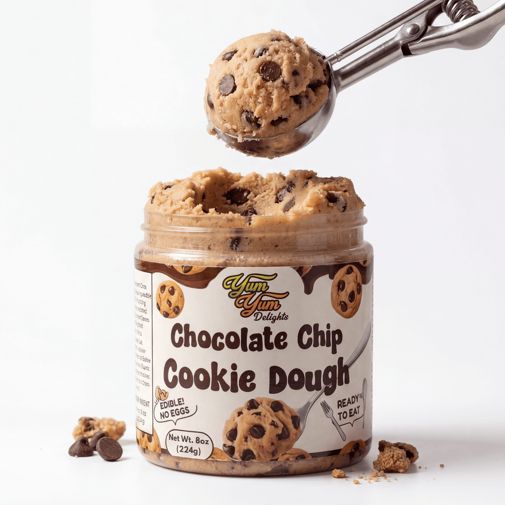 Pâte à biscuits aux pépites de chocolat comestible - Sans œufs