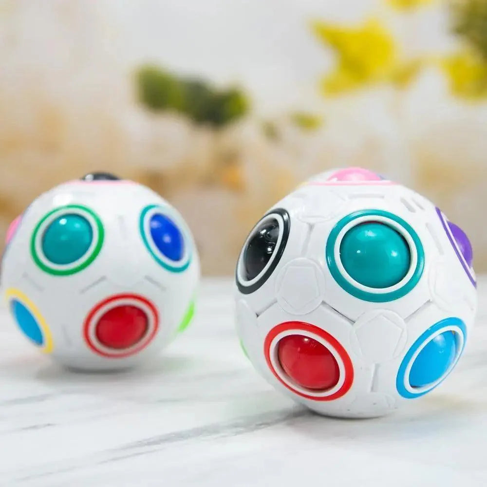 Cube antistress éducatif, petite balle arc-en-ciel, puzzles, football magique anti-stress, jouets d'apprentissage amusants pour enfants et adultes