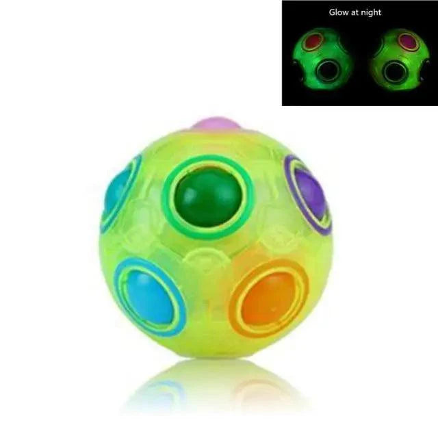 Cube antistress éducatif, petite balle arc-en-ciel, puzzles, football magique anti-stress, jouets d'apprentissage amusants pour enfants et adultes