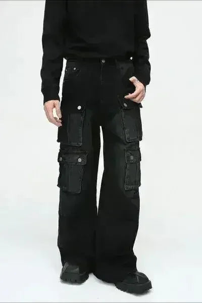 Jean large cargo multipoches