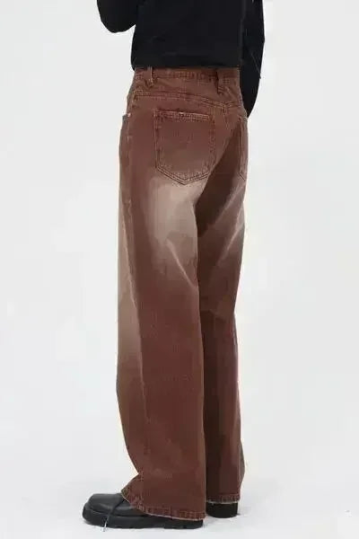 Jean large droit avec poches