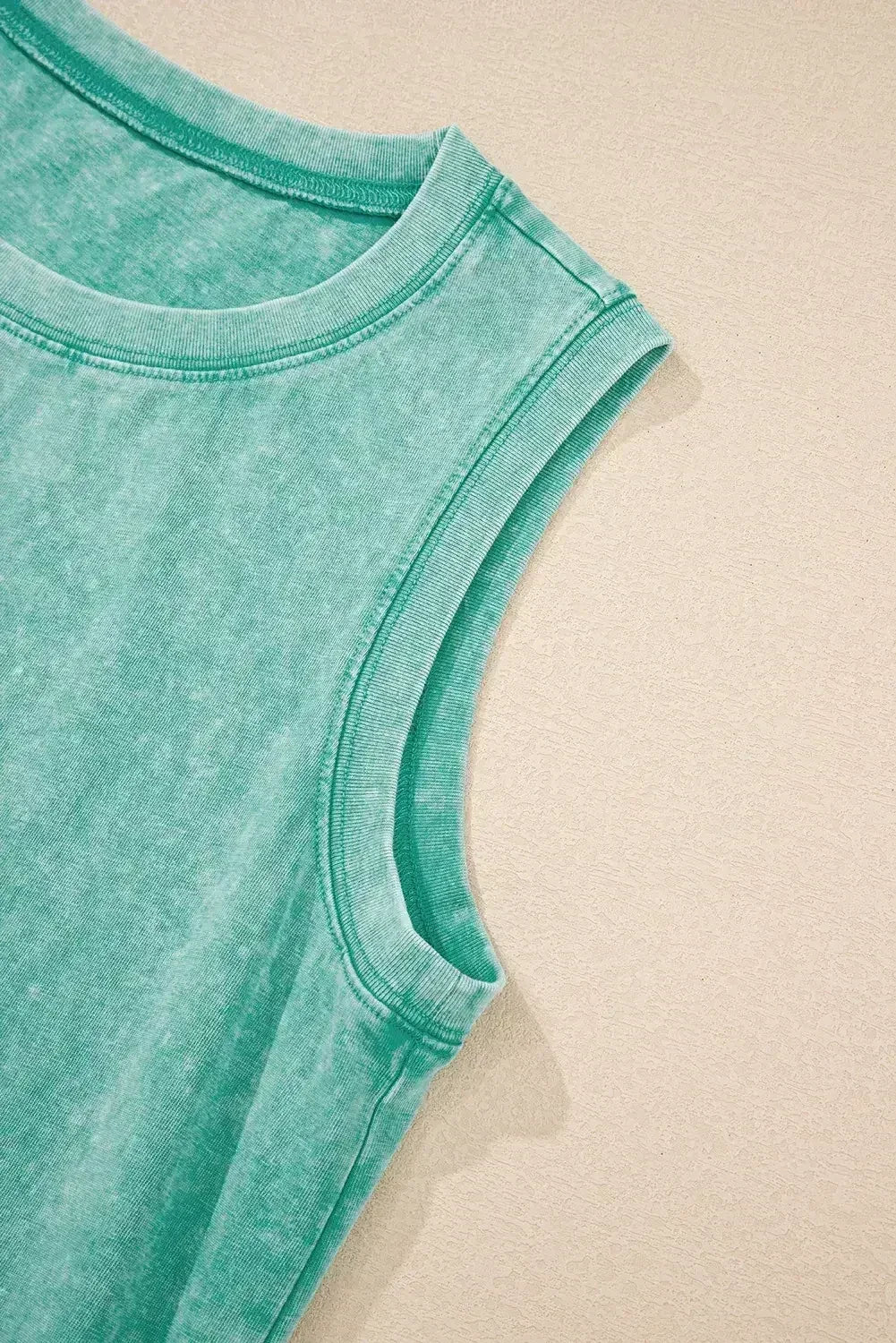 Mini-robe débardeur Beau Blue Mineral Wash à poches