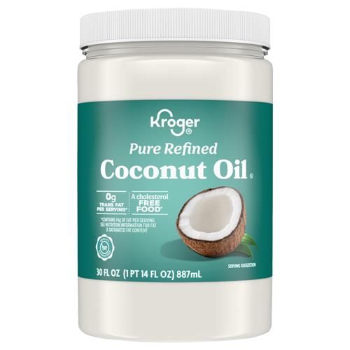 Huile de coco raffinée pure Kroger 887 ml