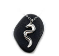 Collier Pendentif Anguille Moray en Argent Sterling – Chaîne 45 cm