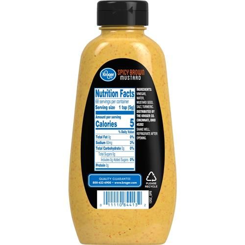 Kroger Moutarde brune épicée 340 g