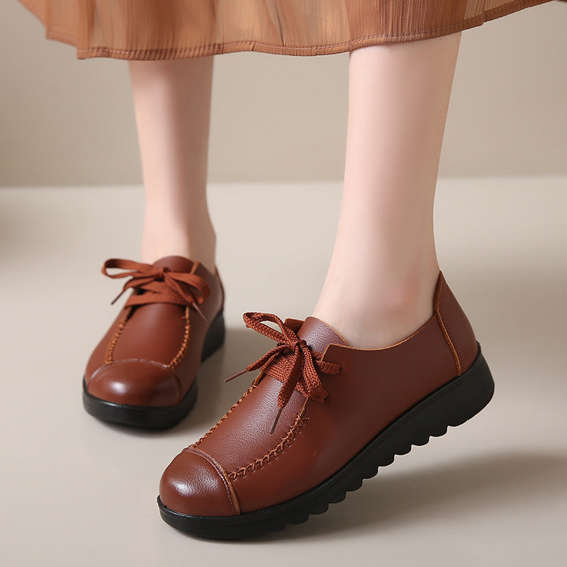 Chaussures de travail plates noires pour femmes – Ballerines souples antidérapantes