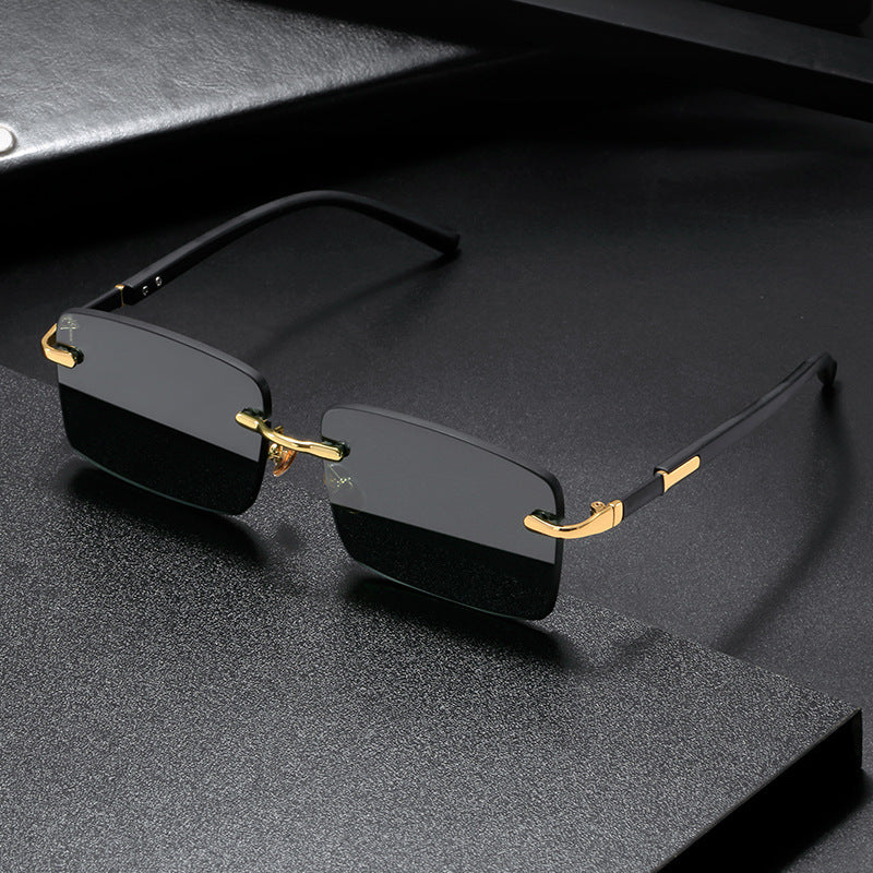 Lunettes de soleil sans monture en cristal – Légères et tendance