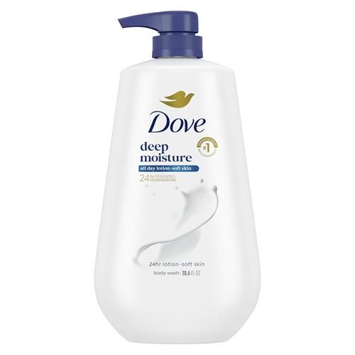 Dove Gel douche Hydratation profonde pour une peau douce et hydratée pendant 24h, nettoyant hydratant sans sulfates, sans parabènes, 908 g