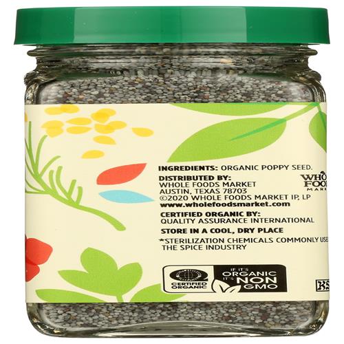 Graines de pavot biologiques Whole Foods Market, 2,05 onces