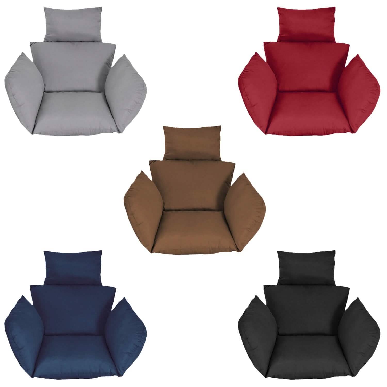 Coussin de siège avec appuie-tête pour panier suspendu Egg Chair
