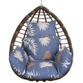 Coussin moelleux pour fauteuil suspendu en forme d'œuf avec appuie-tête