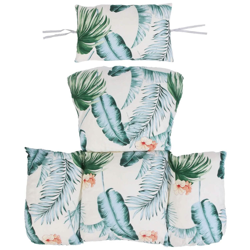 Coussin moelleux pour fauteuil suspendu en forme d'œuf avec appuie-tête