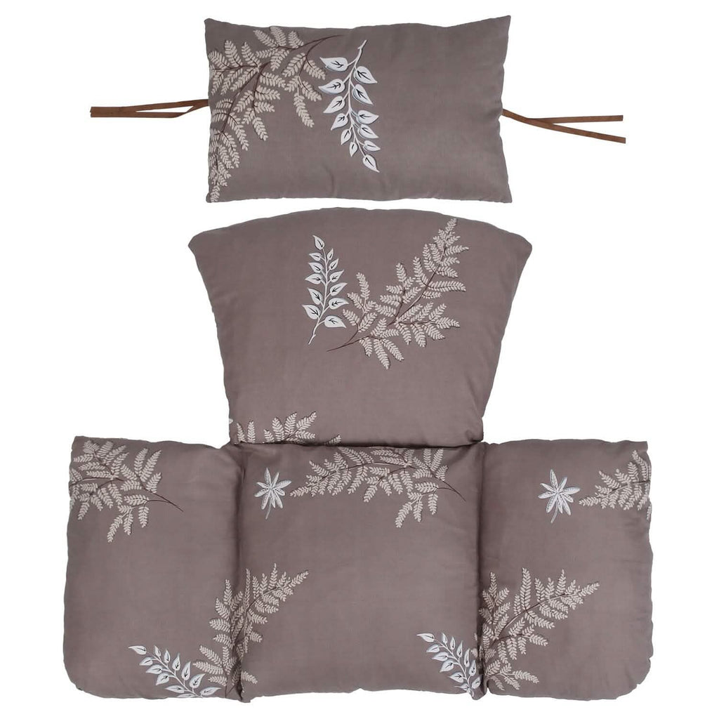 Coussin moelleux pour fauteuil suspendu en forme d'œuf avec appuie-tête
