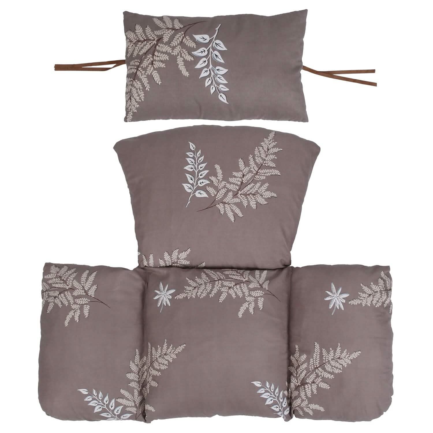 Coussin moelleux pour fauteuil suspendu en forme d'œuf avec appuie-tête