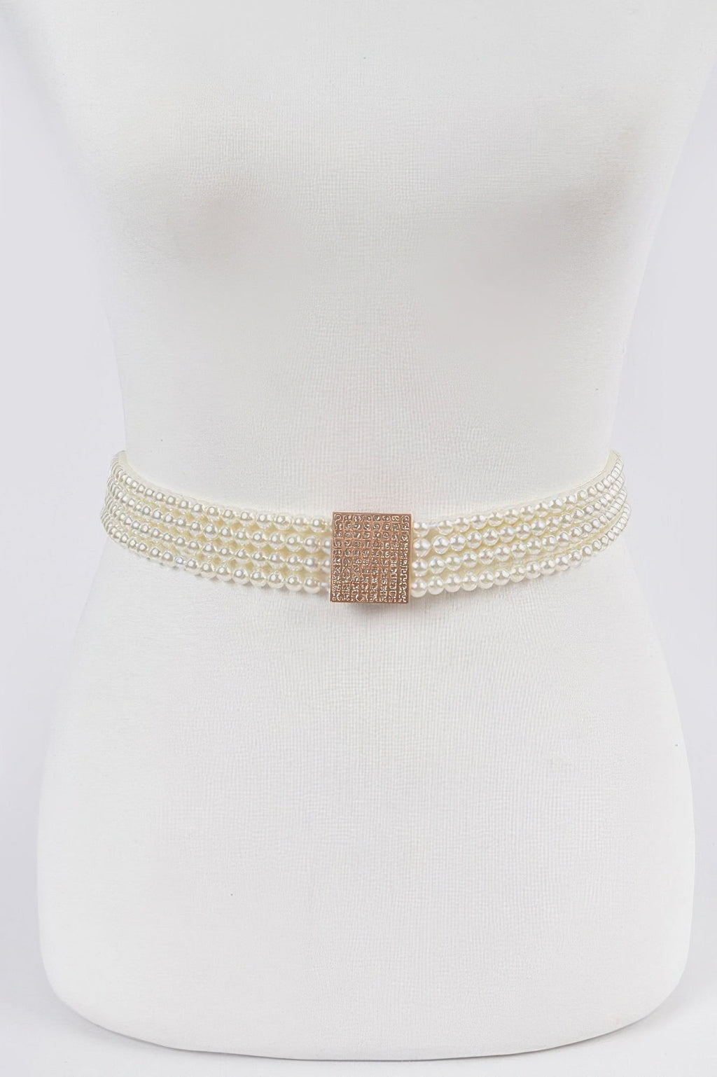 Ceinture élastique ornée de perles