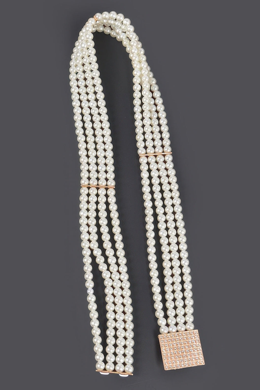 Ceinture élastique ornée de perles