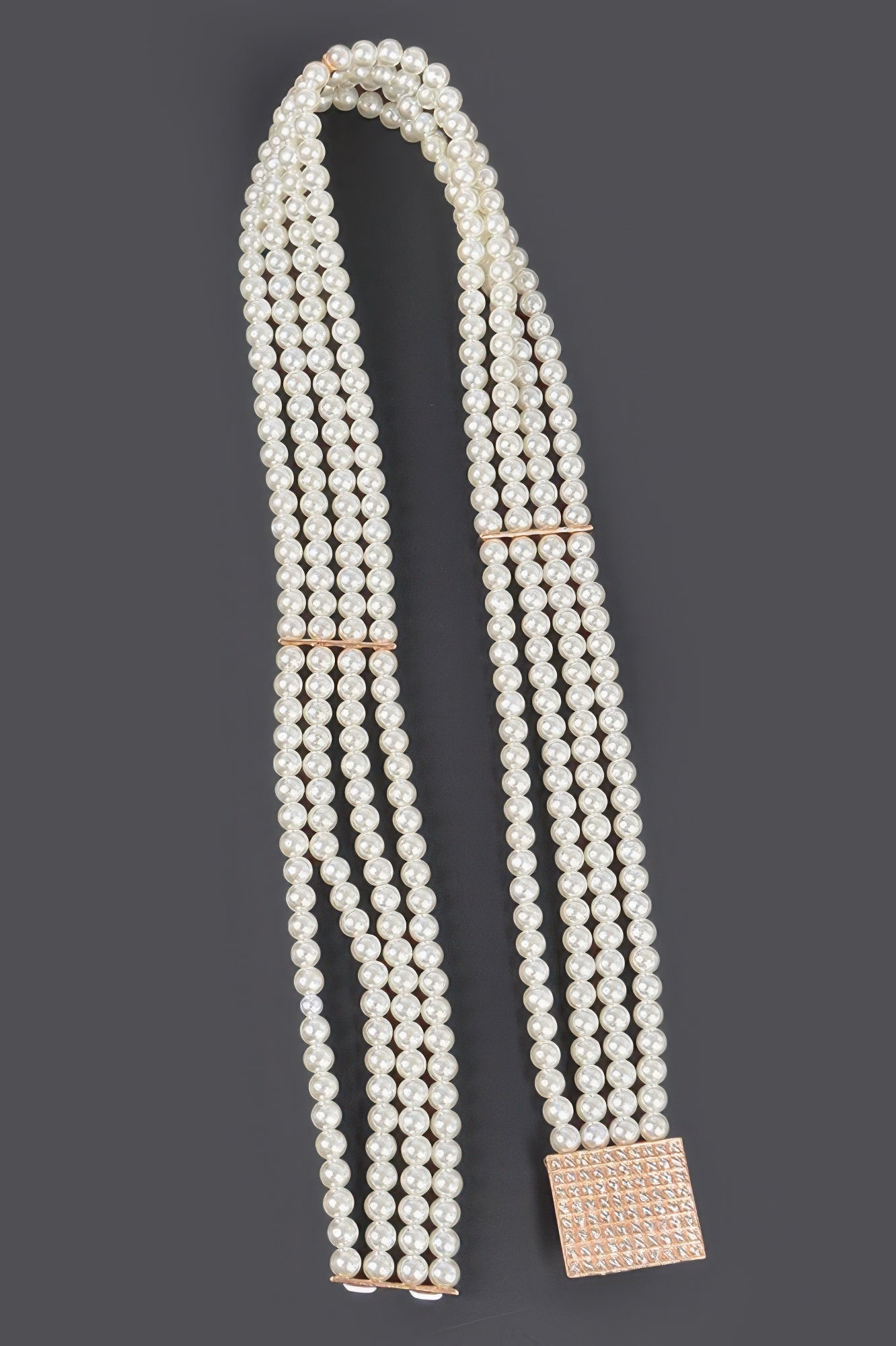 Ceinture élastique ornée de perles