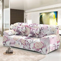 Housse de canapé élastique pour salon, housses extensibles combinées, motifs floraux, housses de canapé d'angle imprimées, housse de canapé 1/2/3/4 places avec housse de coussin séparée, housse de fauteuil extensible, protection de meubles lavable