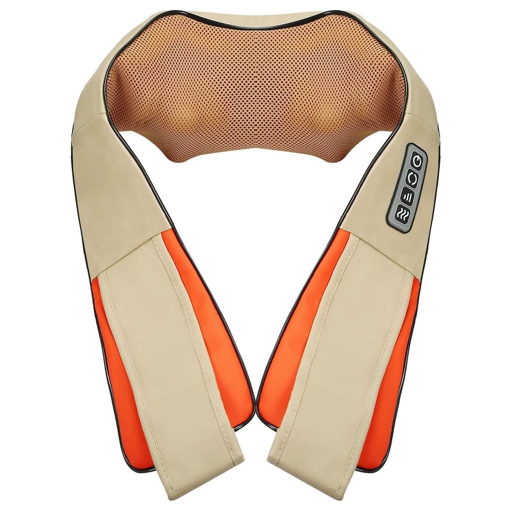 Cape de massage électrique du dos avec chaleur, massage par pétrissage 3D des tissus profonds