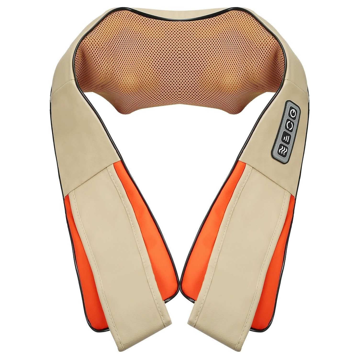 Cape de massage électrique du dos avec chaleur, massage par pétrissage 3D des tissus profonds