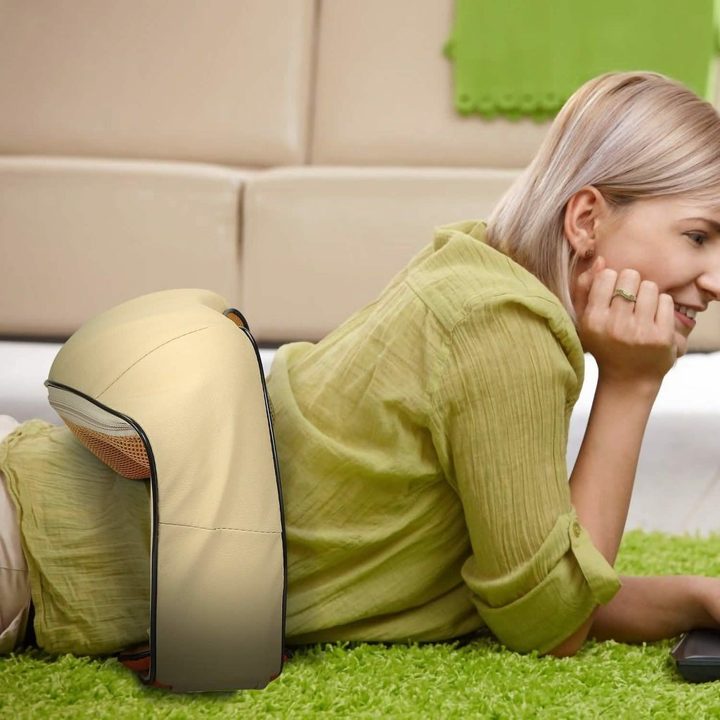 Cape de massage électrique du dos avec chaleur, massage par pétrissage 3D des tissus profonds