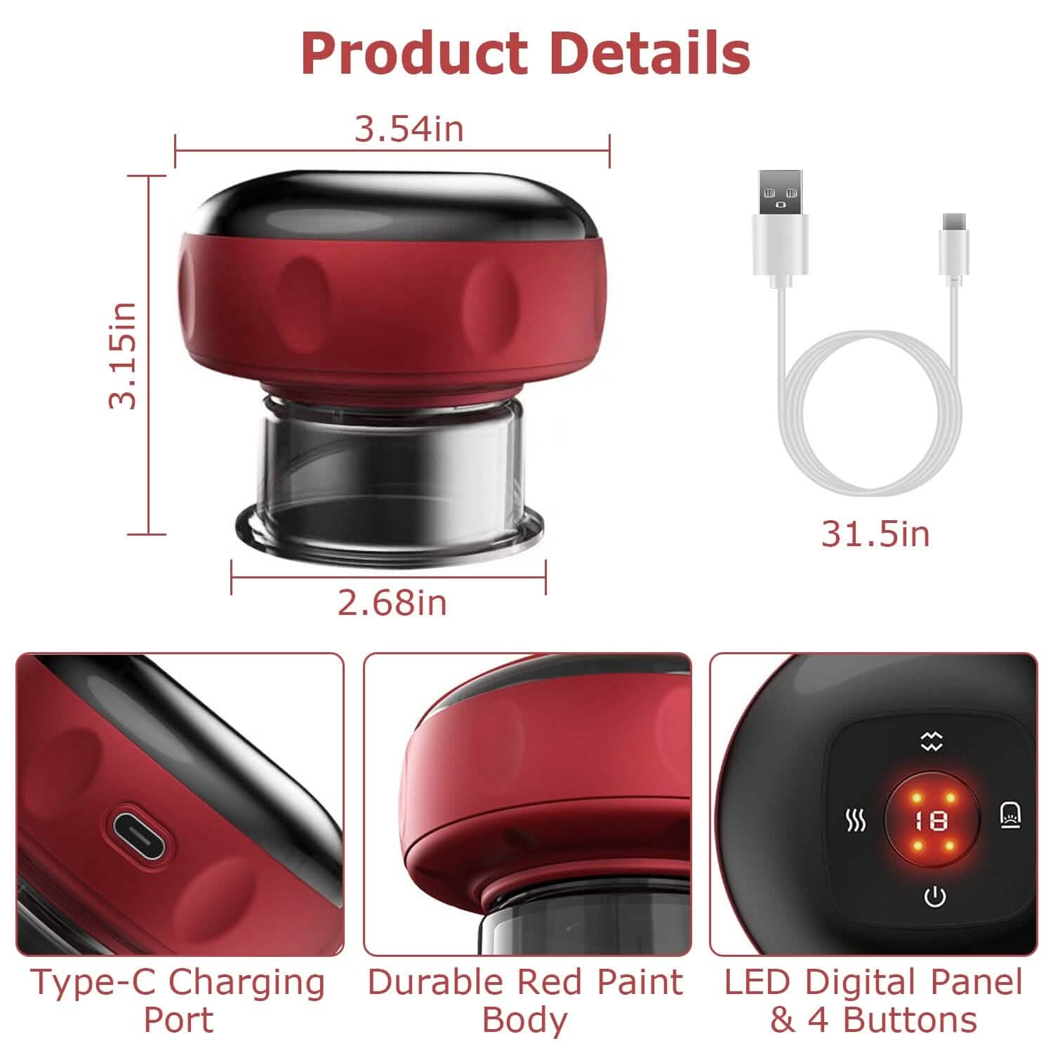 Appareil de grattage dorsal électrique sous vide pour ventouses