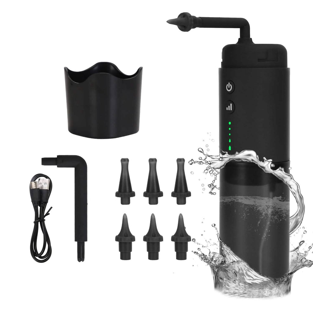 Kit de nettoyage électrique d'oreilles avec 3 modes 6 embouts auriculaires étanche IPX7 rechargeable par USB