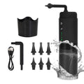 Kit de nettoyage électrique d'oreilles avec 3 modes 6 embouts auriculaires étanche IPX7 rechargeable par USB