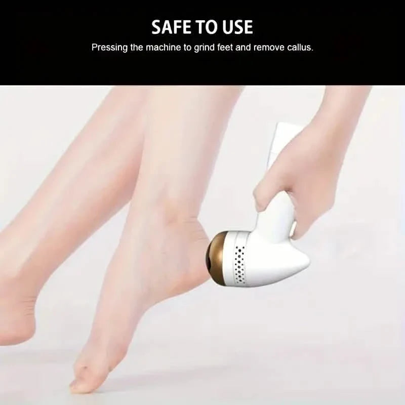 Râpe Électrique Pieds avec Aspiration Exfoliante Peau Morte Anti-Callosités Soin des Pieds Pédicure