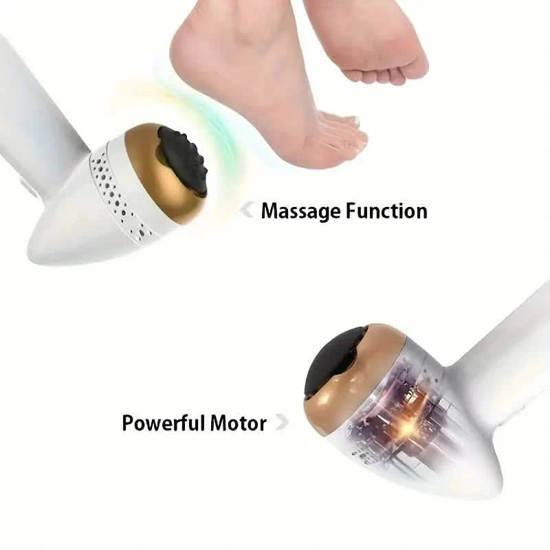 Râpe Électrique Pieds avec Aspiration Exfoliante Peau Morte Anti-Callosités Soin des Pieds Pédicure