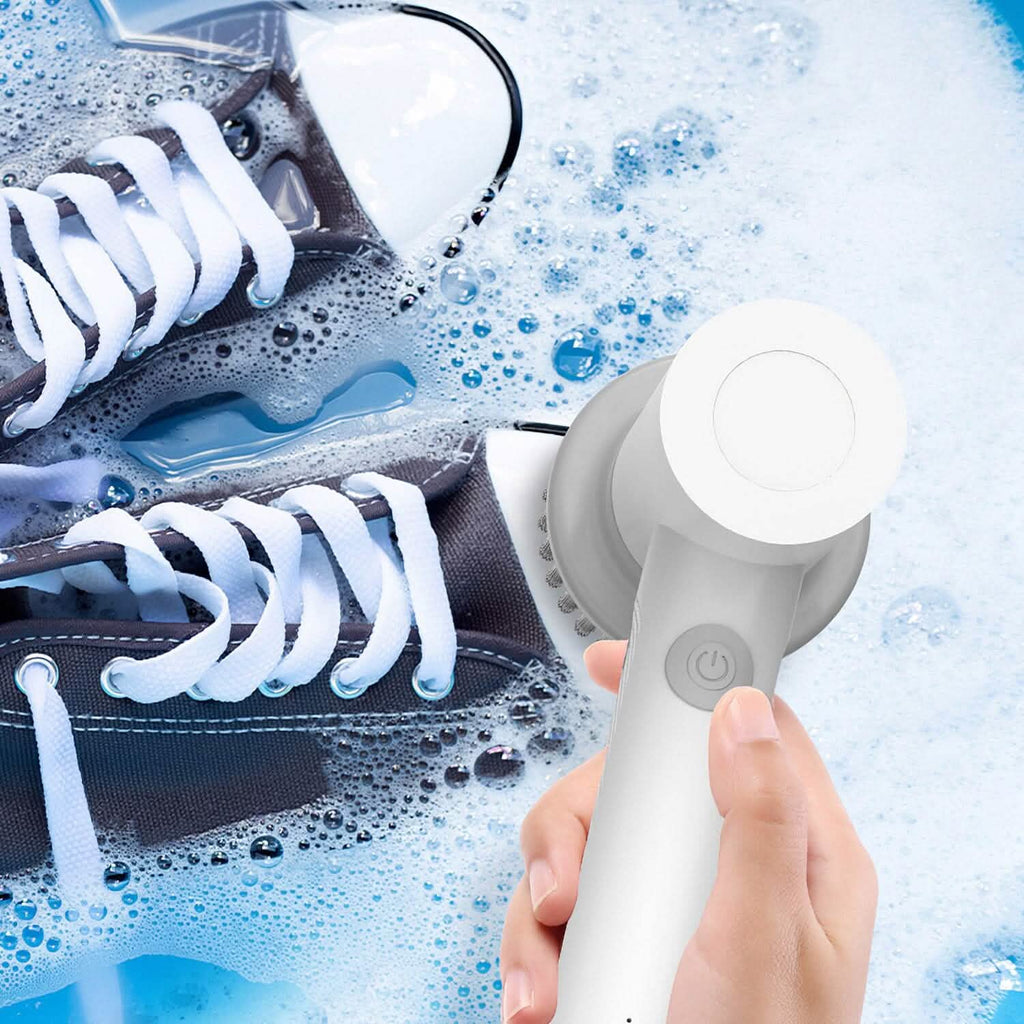 Brosse de nettoyage électrique portative sans fil avec 2 vitesses de rotation